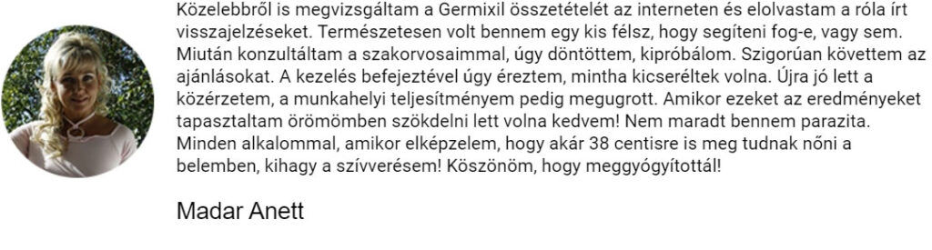 Madar Anett recenziója a Germixilről
